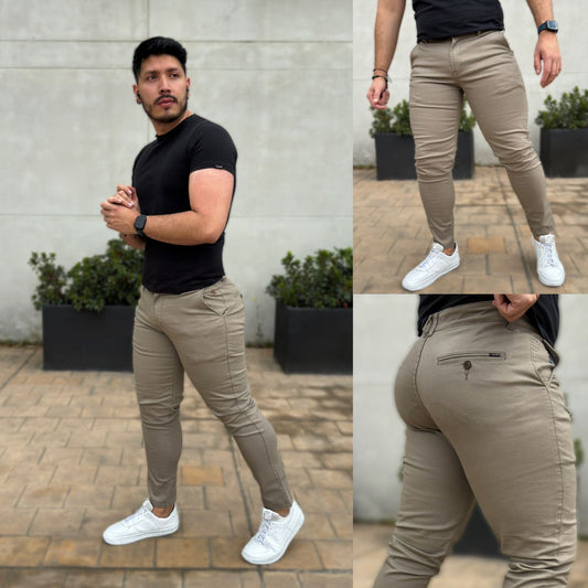 Pantalón Dril Confort Camel