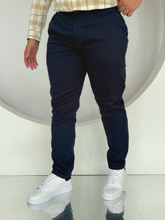 Pantalón Dril Confort Azul Noche