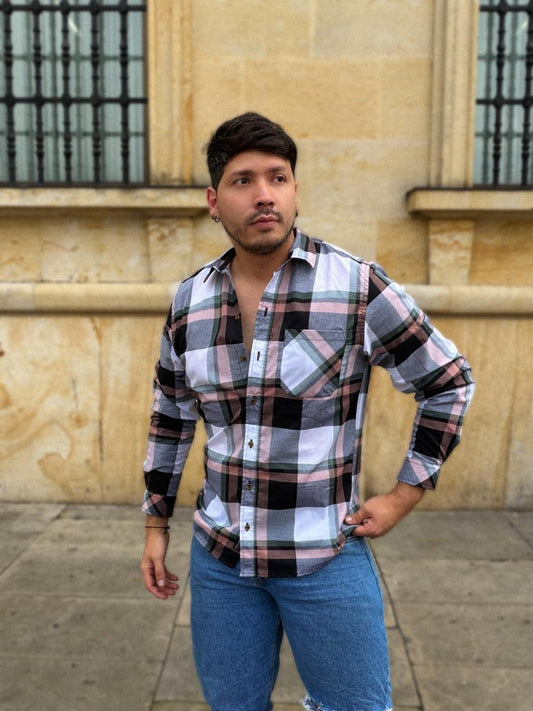 Camisa Manga Larga Cuadros Manhattan 15