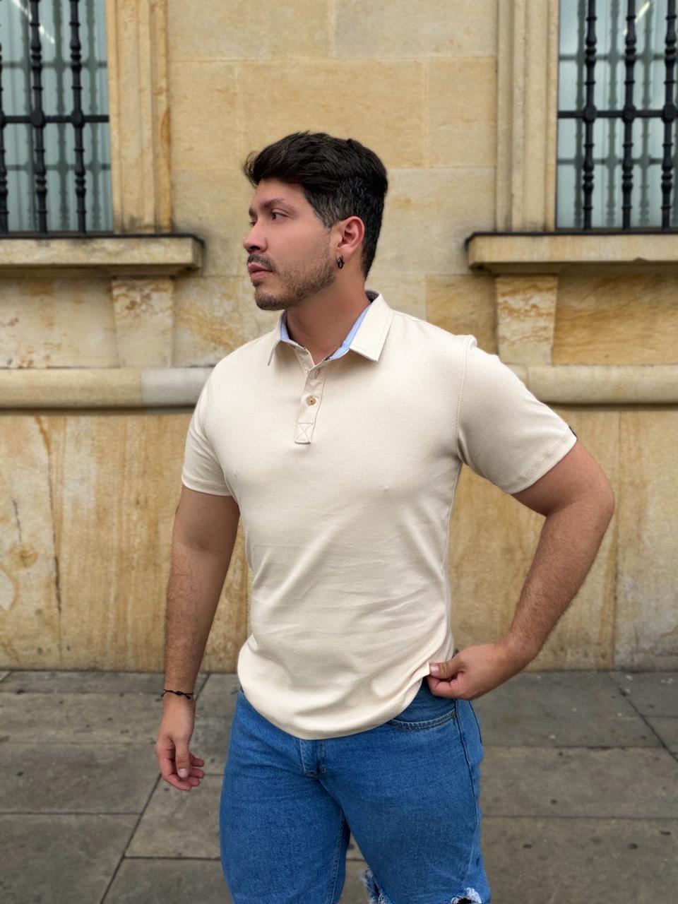 Polo Seda Premium Beige