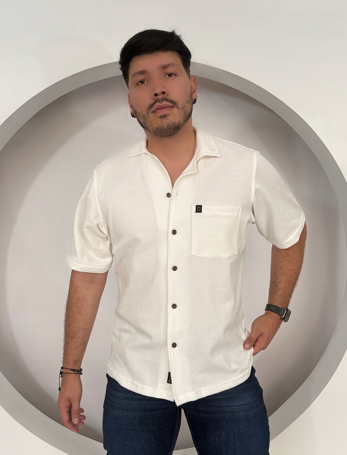 Camisa Oversize Marfil