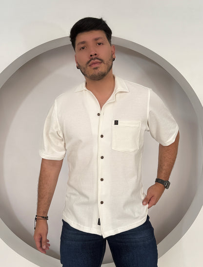 Camisa Oversize Marfil