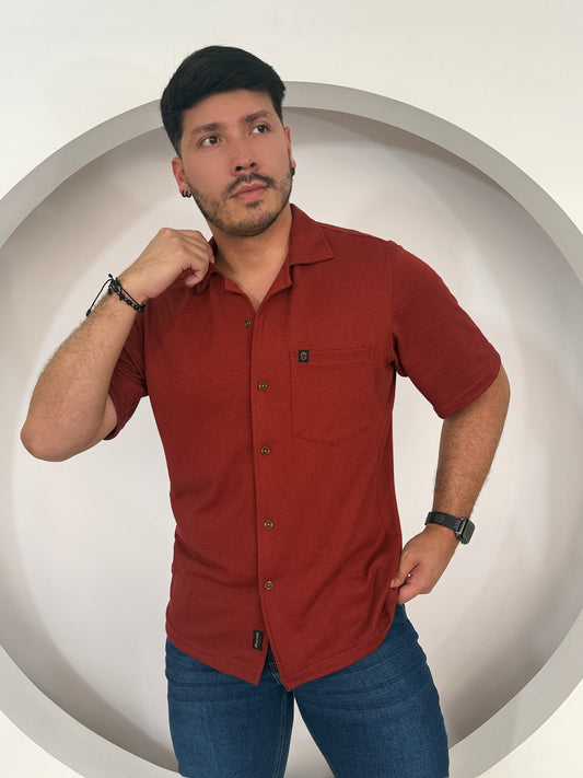 Camisa Oversize Terracota