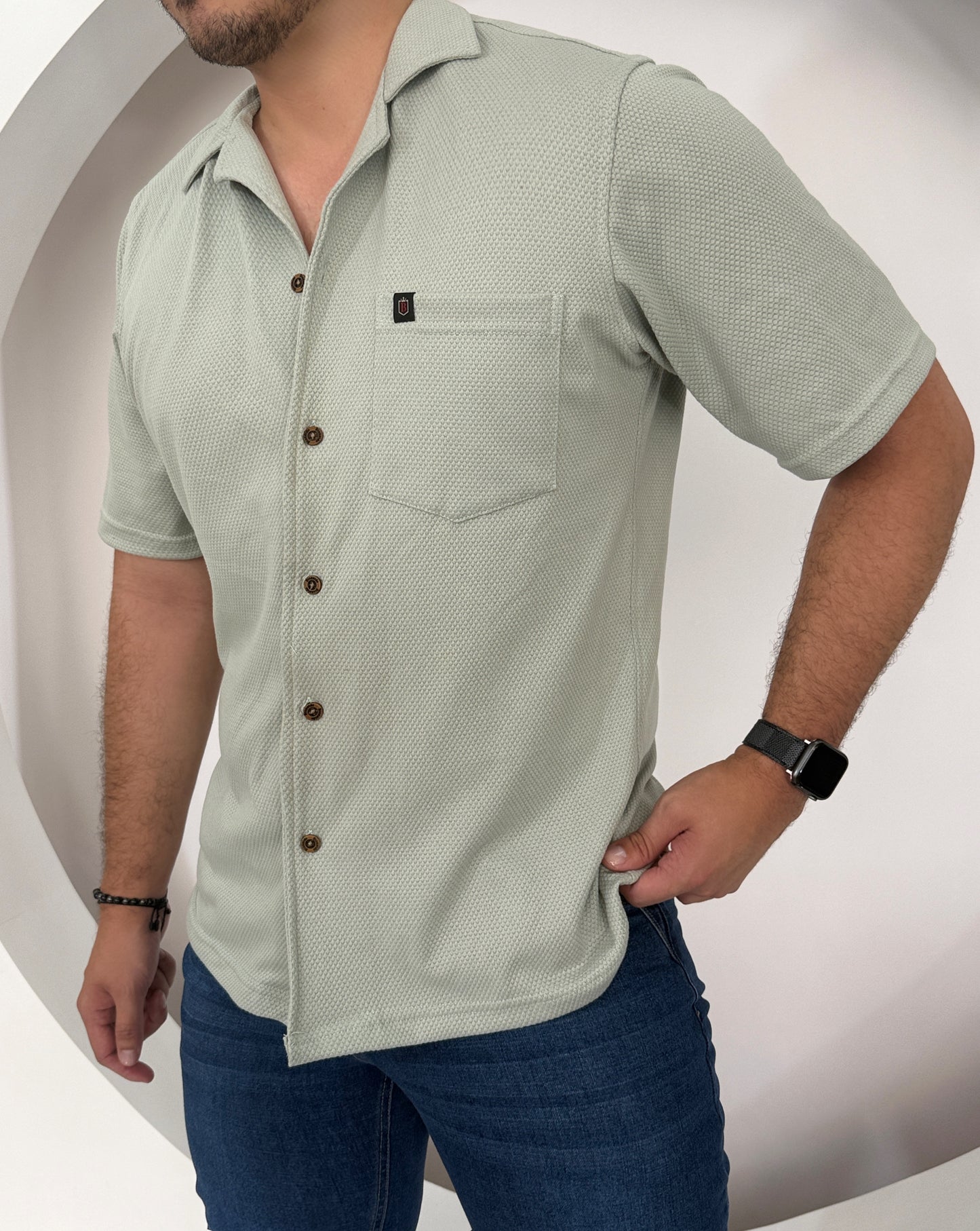 Camisa Oversize Verde Manzana